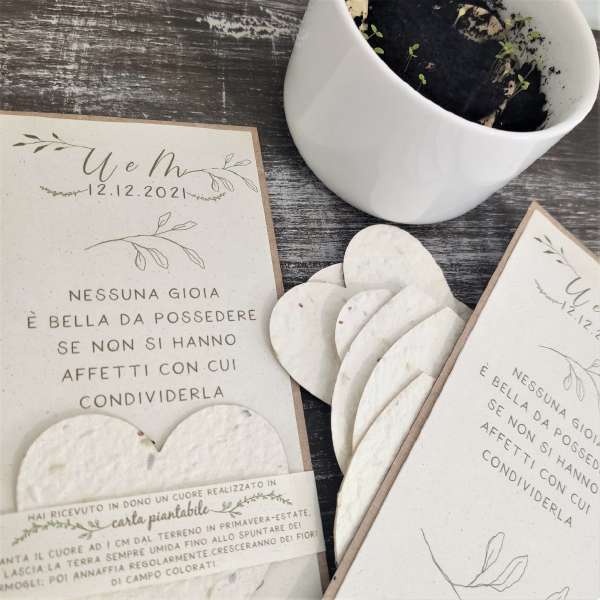 segnaposto segnalibro matrimonio ecologico ecofattoart